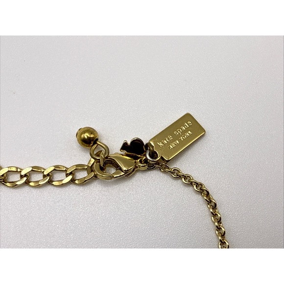 Kate Spade New York Letter Initial "K" Cubic Zirconia Adjustable  Goldtone - Picture 3 of 11